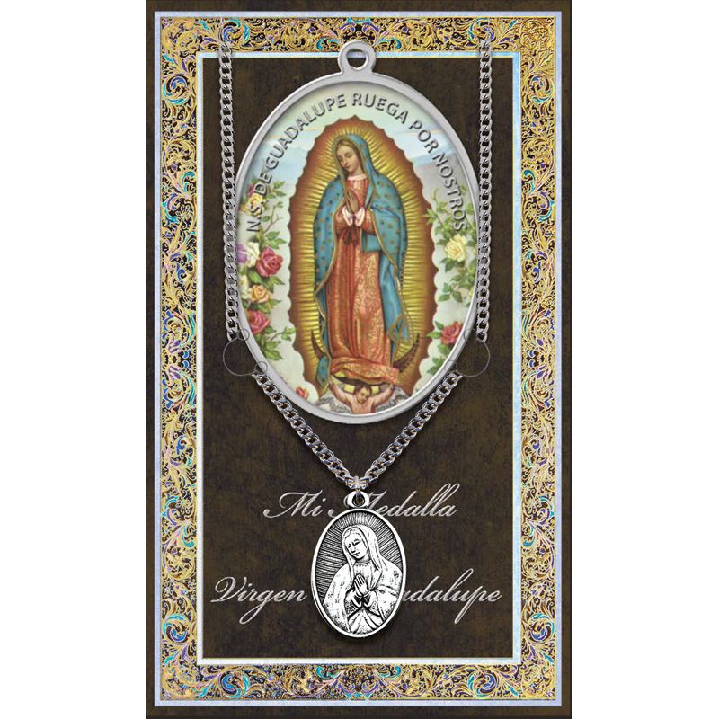 Our Lady of Guadalupe Pewter Patron Saint Medal