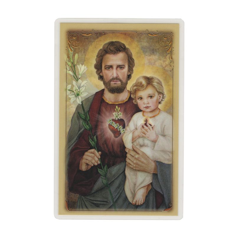 St Joseph, Most Chaste Heart Holy Card