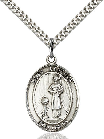 St. Genesius Of Rome Medal