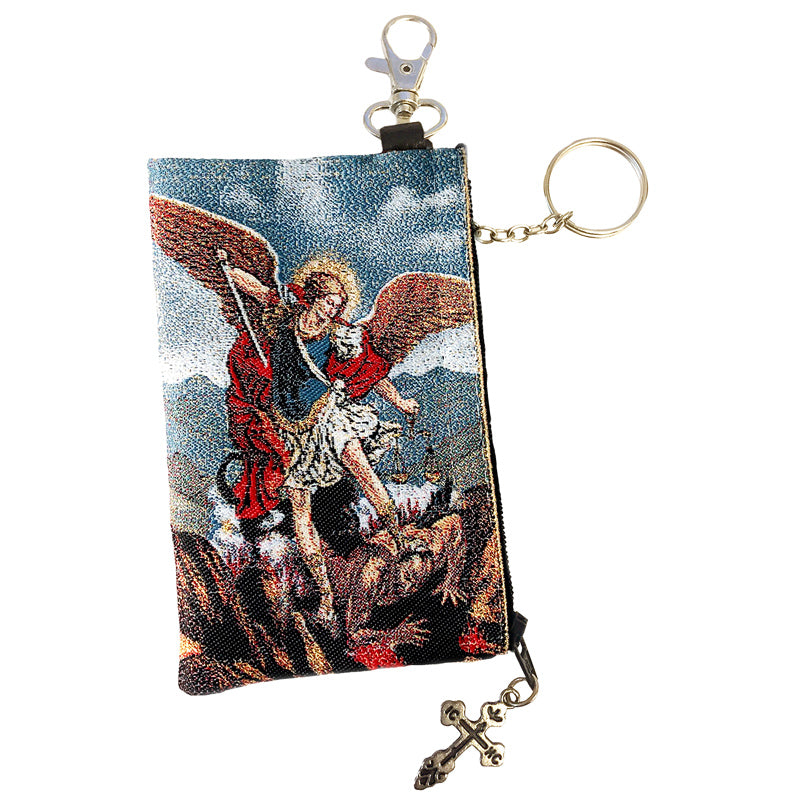 St Michael Tapestry Pouch