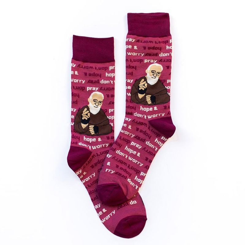 Padre Pio Religious Socks