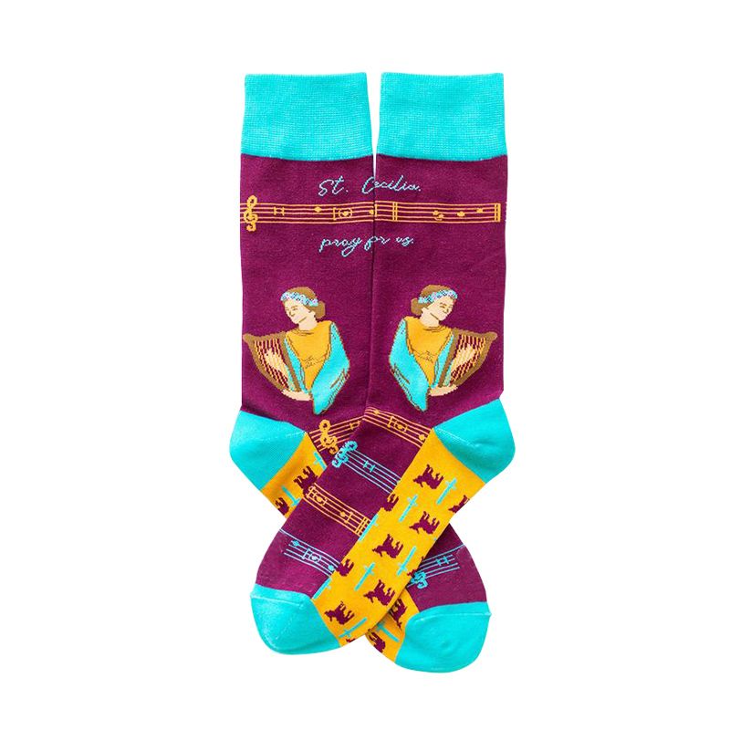 St Cecelia Religious Socks