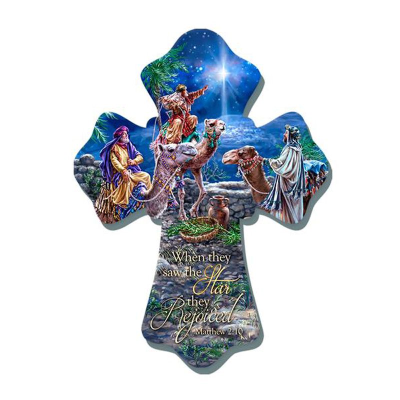 Wise Men Wood Cross