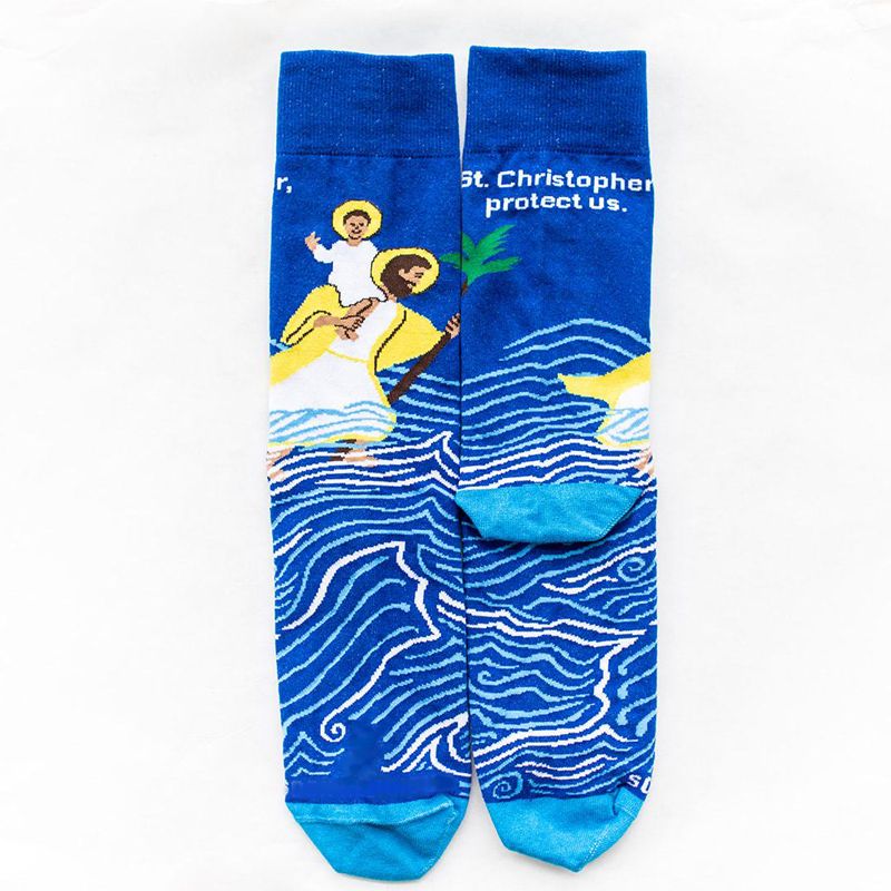 St Christopher Religious Socks