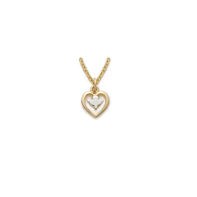 Petite Heart with Holy Spirit Pendant
