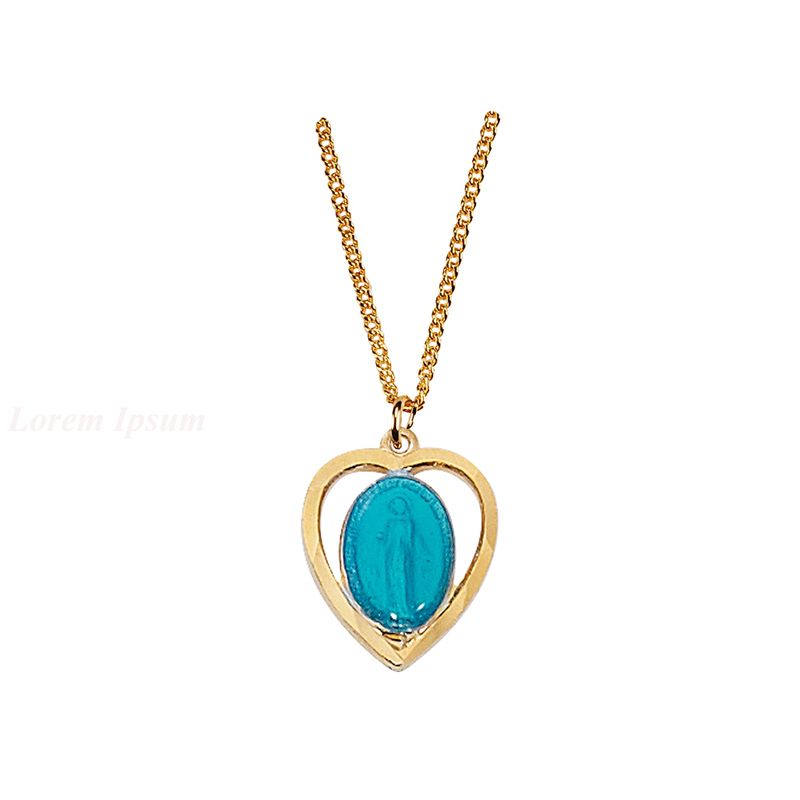 Heart with Enamel Miraculous Pendant