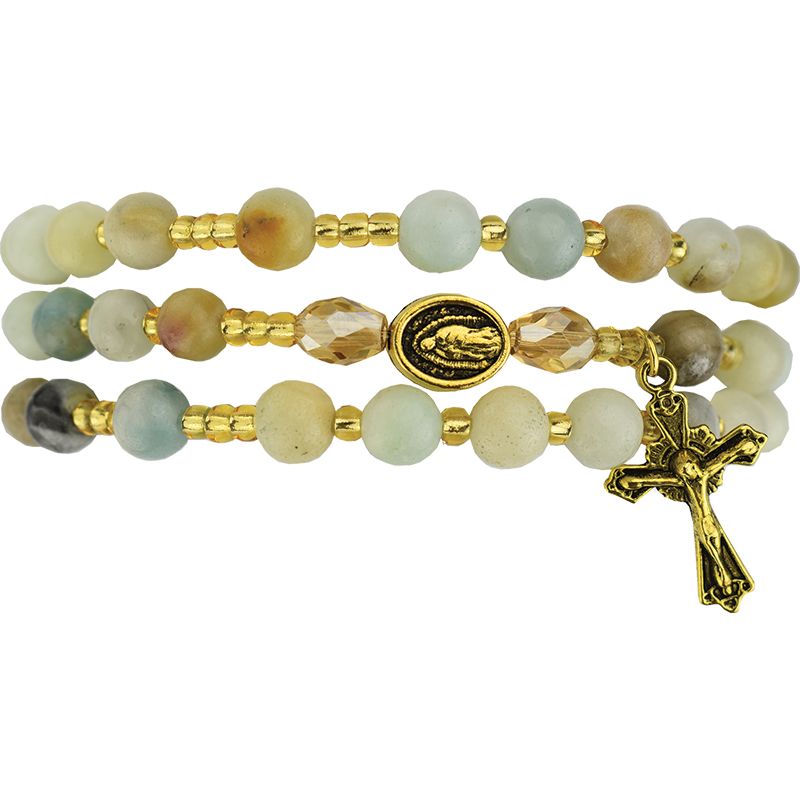 Guadalupe Wrap Rosary Bracelet