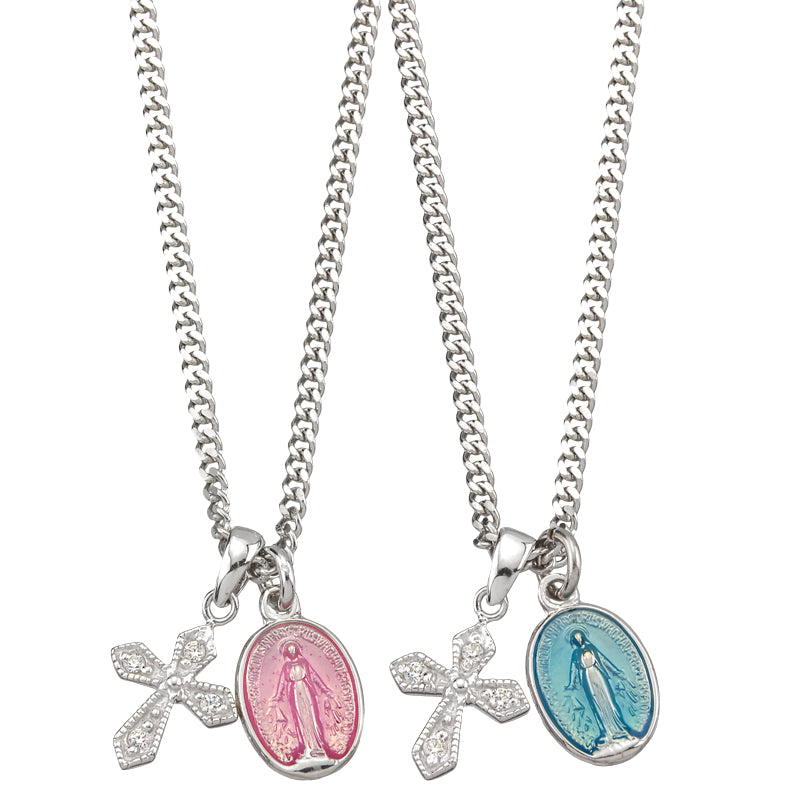 Miraculous Medal with Cross