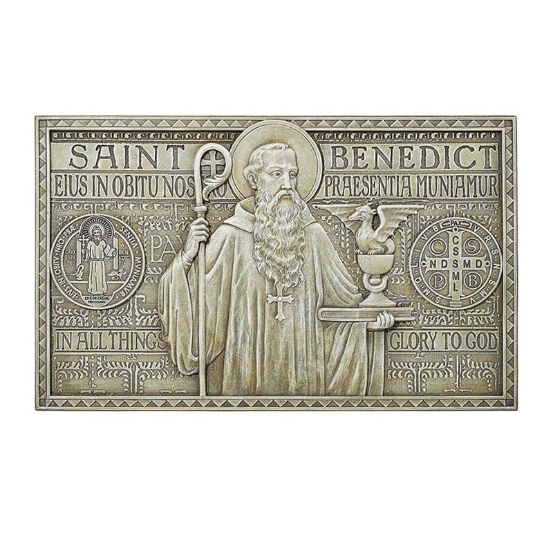 St Benedict Outdoor Plaque