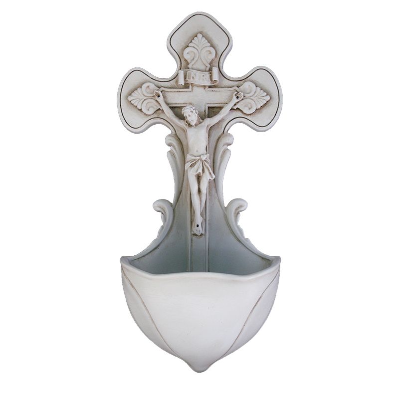 Crucifixion Holy Water Font