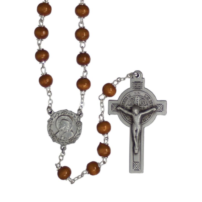 Brown Wood Rosary