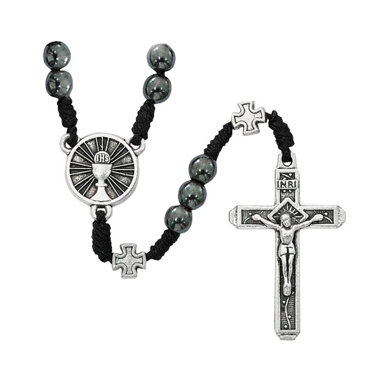 Hematite Chalice Rosary