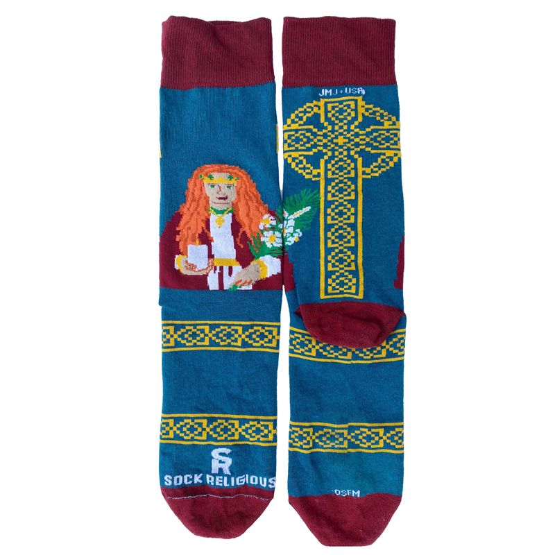 St Dymphna Religious Socks
