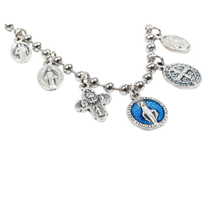 Glory Saints and Angels Charm Necklace