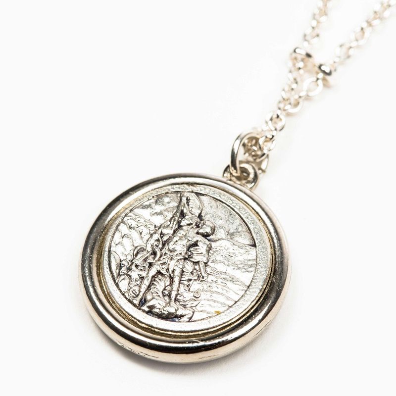 Michael and Christopher Armor of Faith Necklace