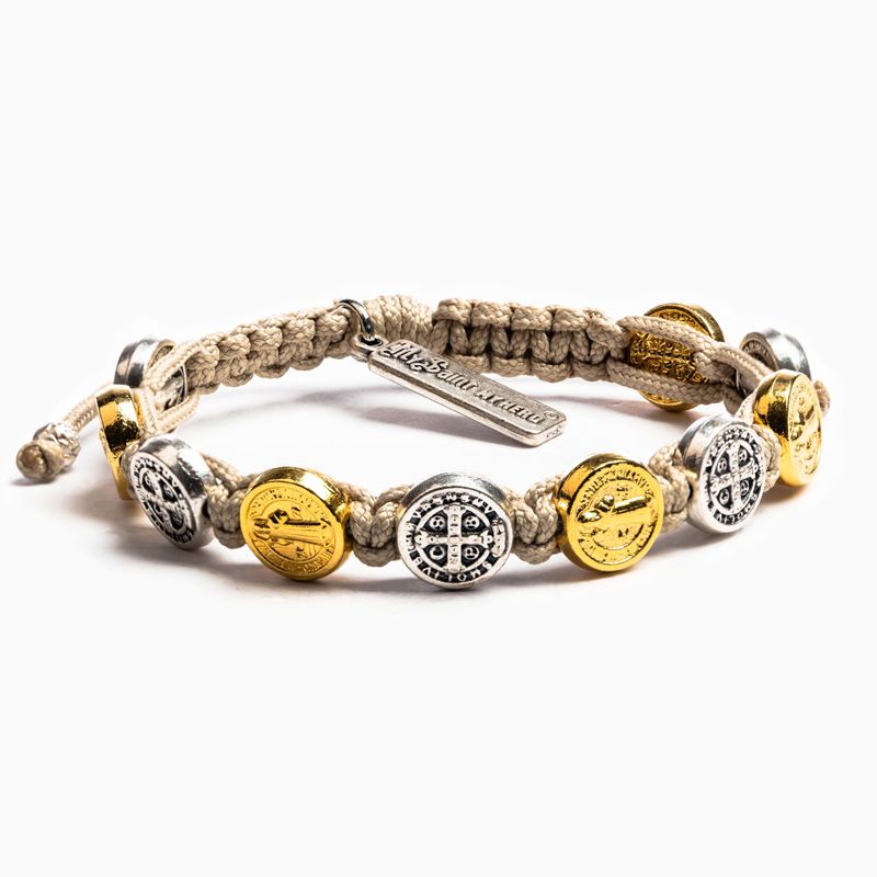 Two Toned Benedict Blessing Bracelet