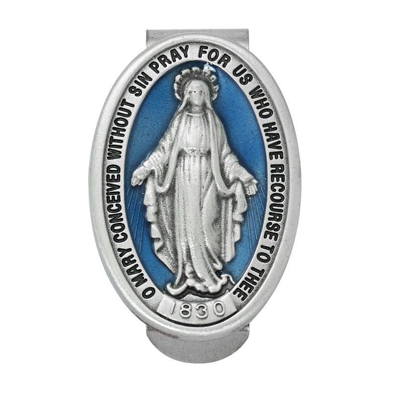 Miraculous Medal Visor Clip
