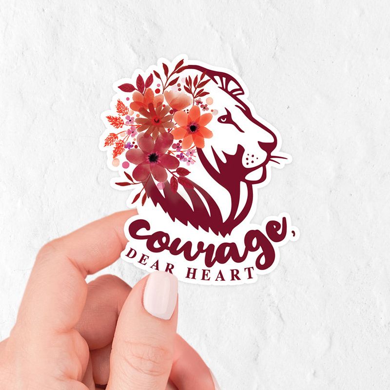 Courage - Dear Heart Vinyl Sticker
