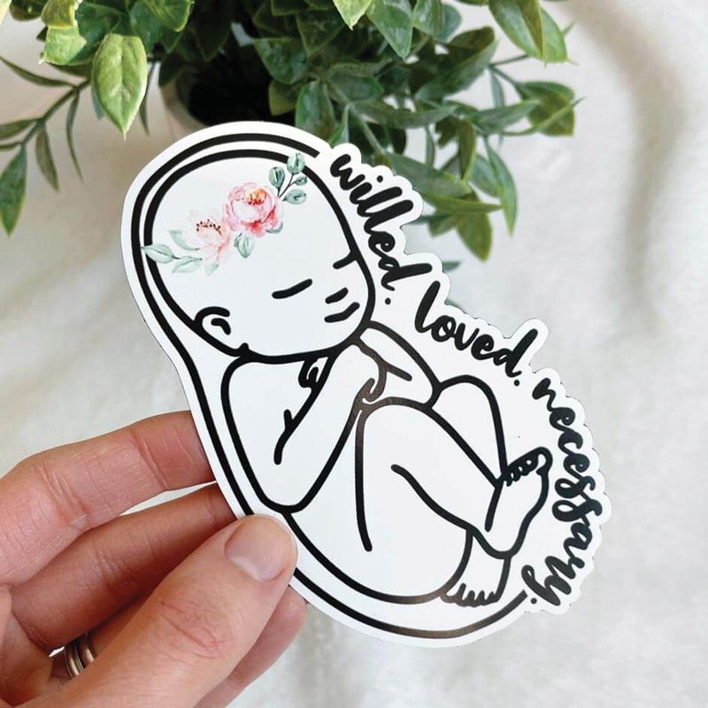 Pro-Life Baby Car Magnet