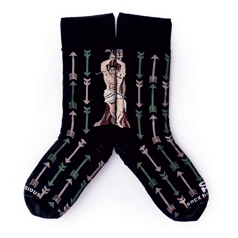 St Sebastian Religious Socks