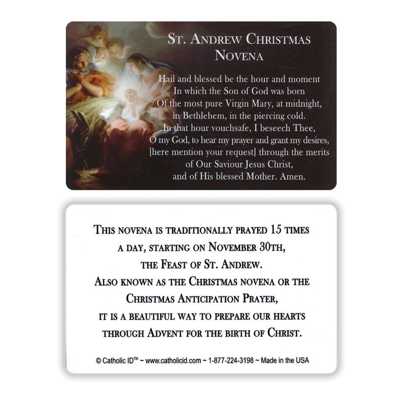 Christmas Novena Wallet Card