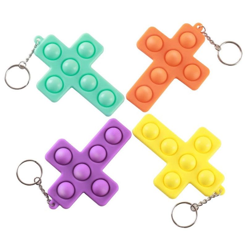 Cross Pop-It Backpack Charm