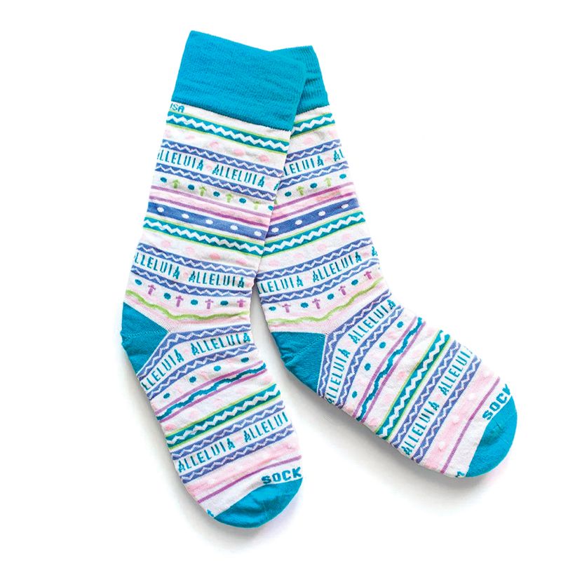 Easter Egg Religious Socks