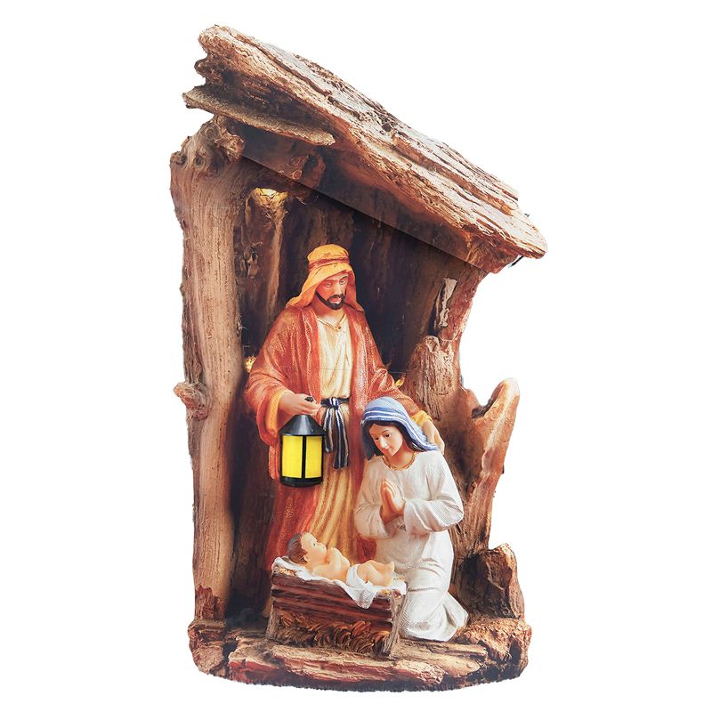 The Silent Night Lighted Outdoor Nativity