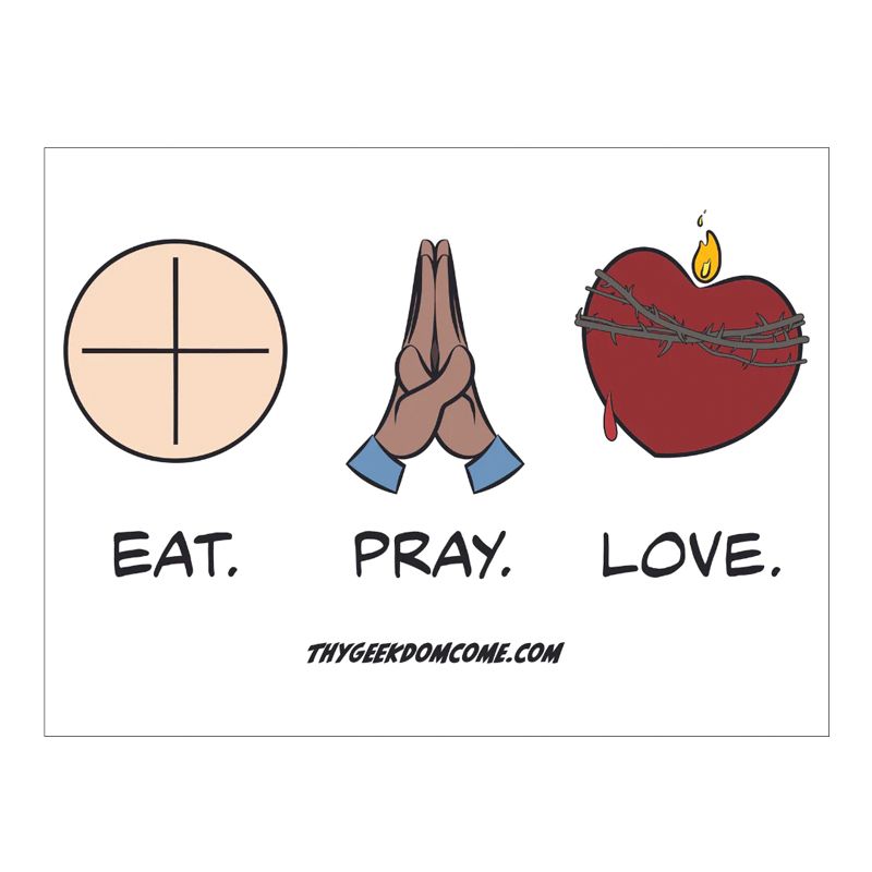 Eat Pray Love Sticker