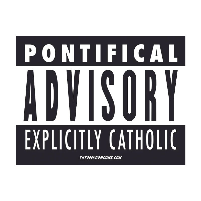 Explicitly Catholic Sticker