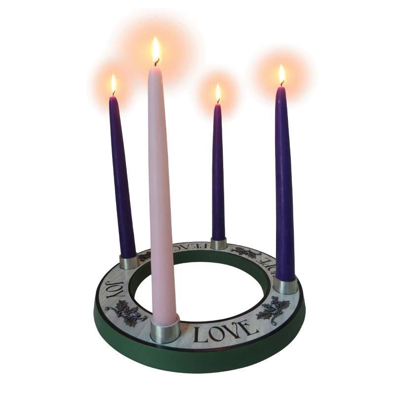 Hope, Peace, Love, Joy Advent Wreath