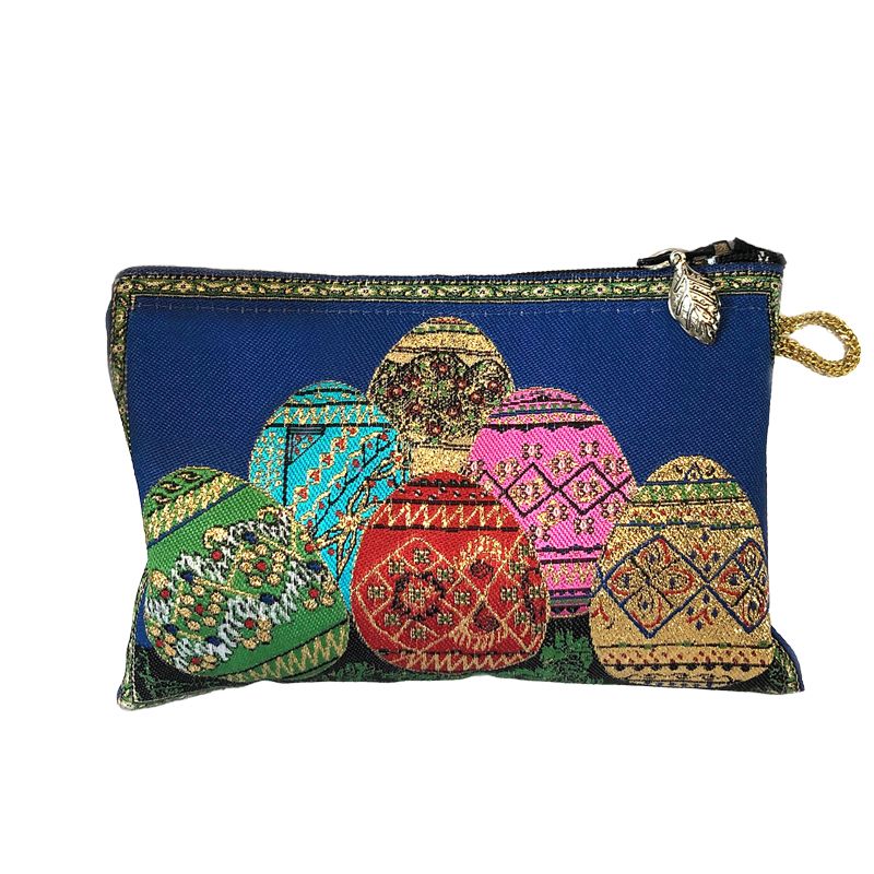 Easter Egg Pysanky Tapestry Pouch