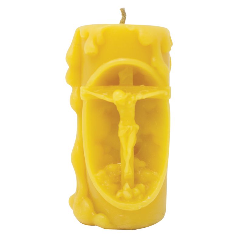Crucifixion Beeswax Figurine Candle