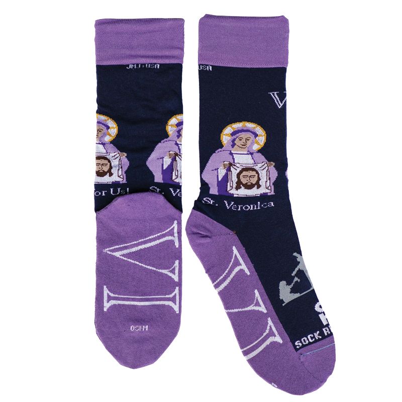 St Veronica Religious Socks