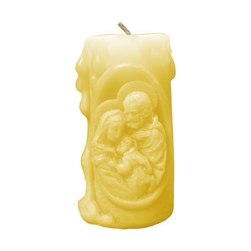 Holy Family Beeswax Figurine Candle