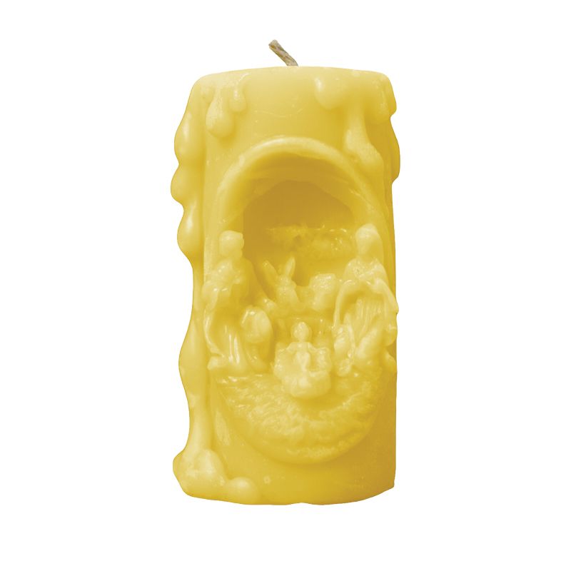 Nativity Beeswax Figurine Candle