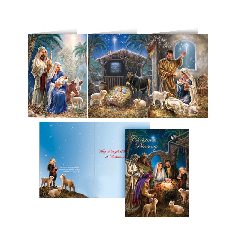 Holy Night Nativity Assorted Christmas Cards