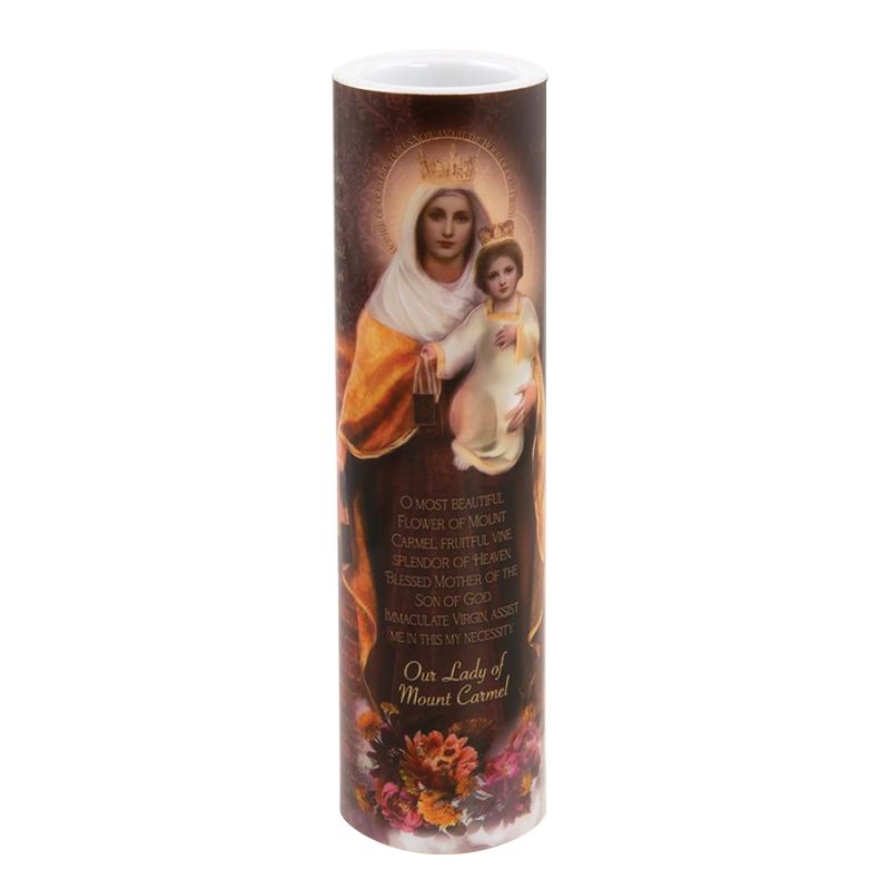Our Lady of Mount Carmel LED Candle