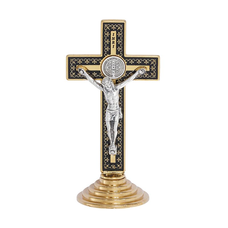 Standing St Benedict Crucifix