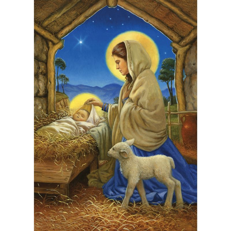 Kneeling Madonna Christmas Cards