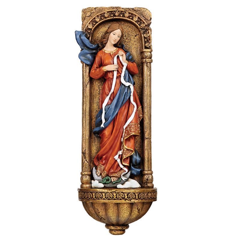 Mary Undoer of Knots Holy Water Font