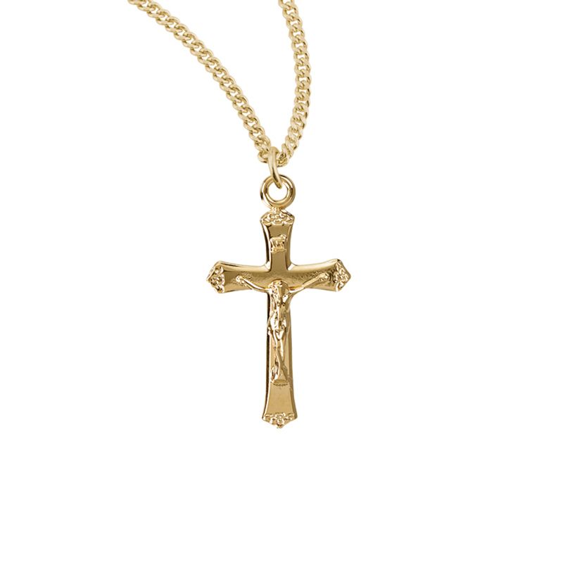 Crucifix Pendant Gold Over Sterling