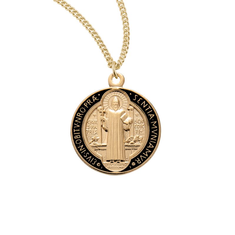 St Benedict Medal with Black Border