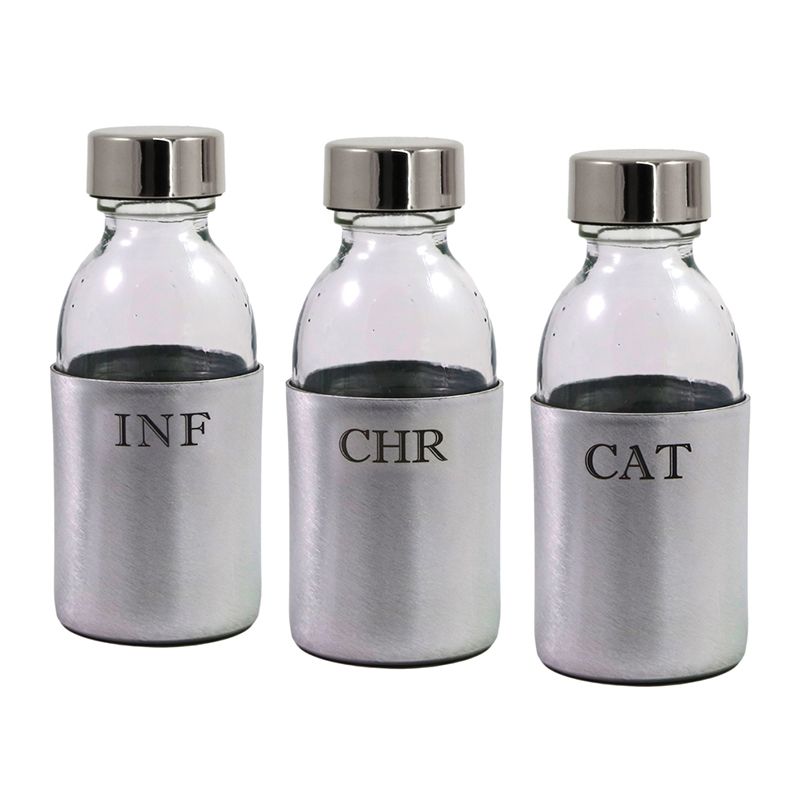 Glass Ambry Set for Holy Oils