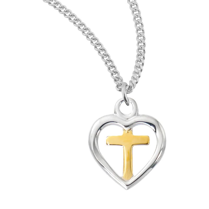 Heart Cross Pendant