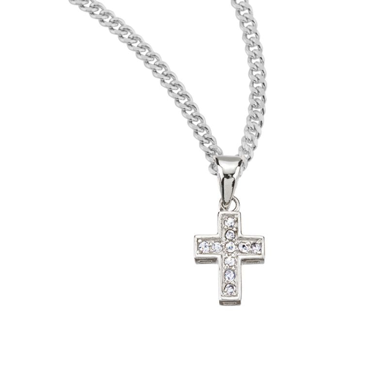 Petite Cubic Zirconia Cross
