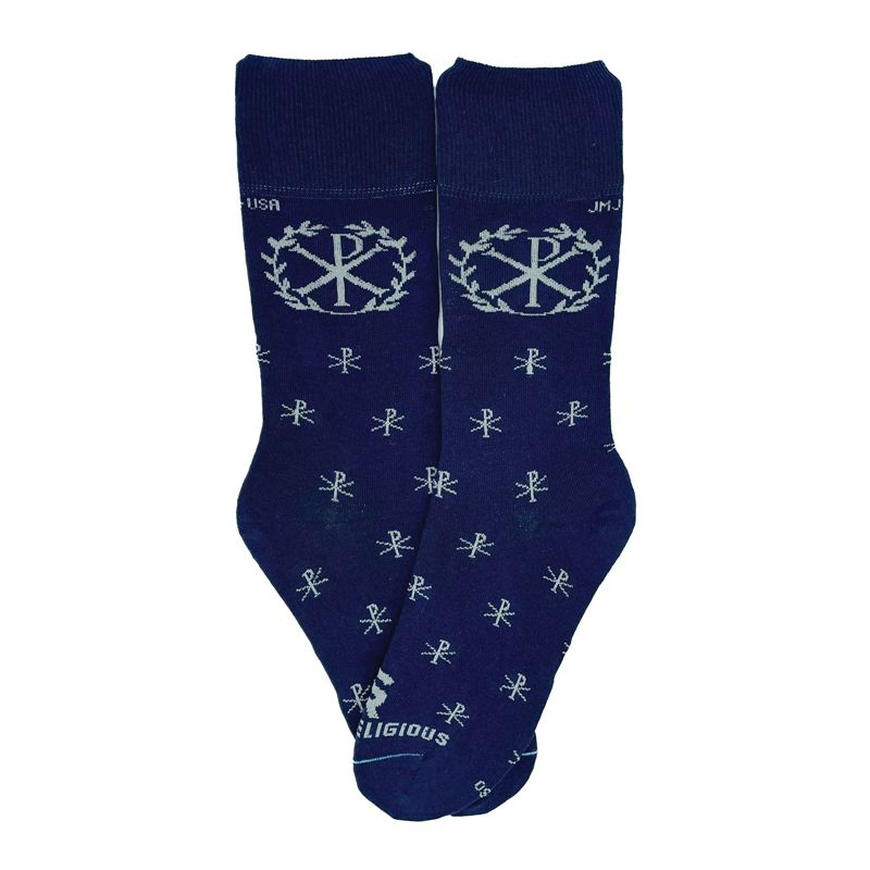 Chi Rho Religious Socks