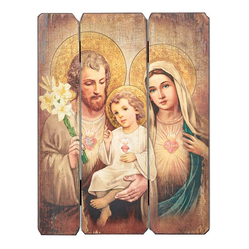 Holy Family Chaste Hearts Panel