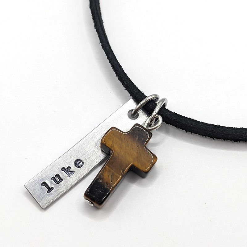 Cross Nametag Pendant