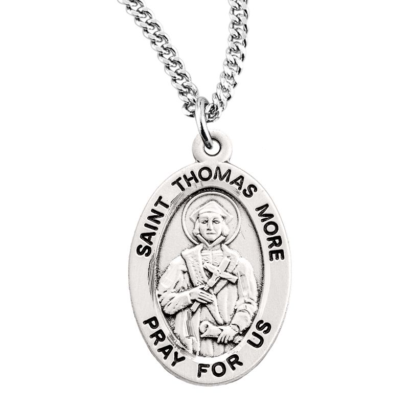 St Thomas More Pewter Patron Saint Medal
